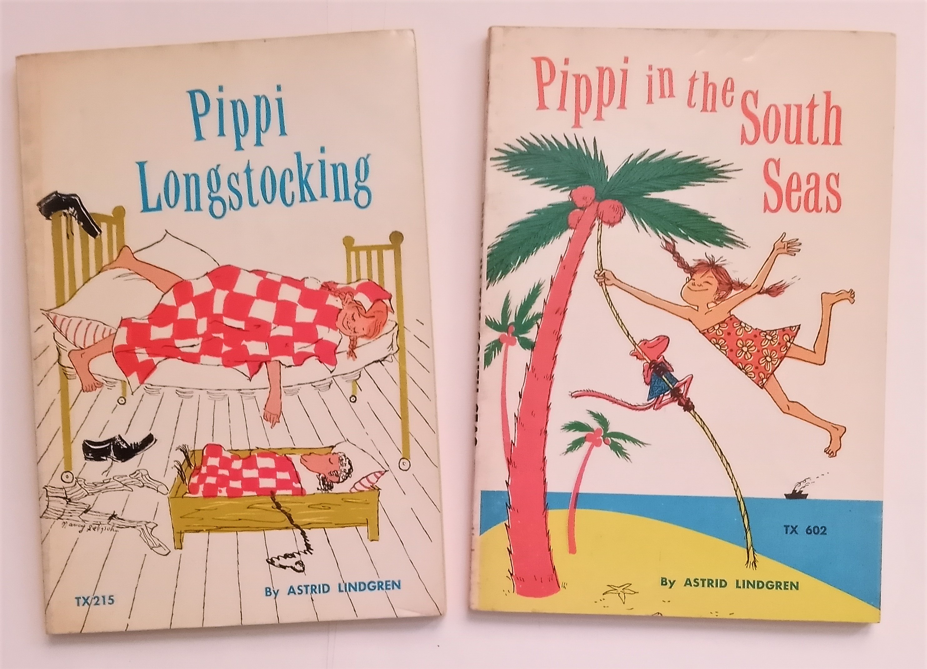 Pippi Longstocking, Lot Of 2 Books : Pippi Longstocking ; Pippi In The ...